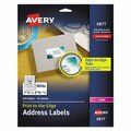 Avery Dennison Avery, VIBRANT LASER COLOR-PRINT LABELS W/ SURE FEED, 1 1/4 X 2 3/8, WHITE, 450PK 6871